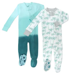 2-Pack Organic Cotton Snug-Fit Footed Pajama