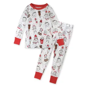 2-Piece Organic Cotton Holiday Pajama