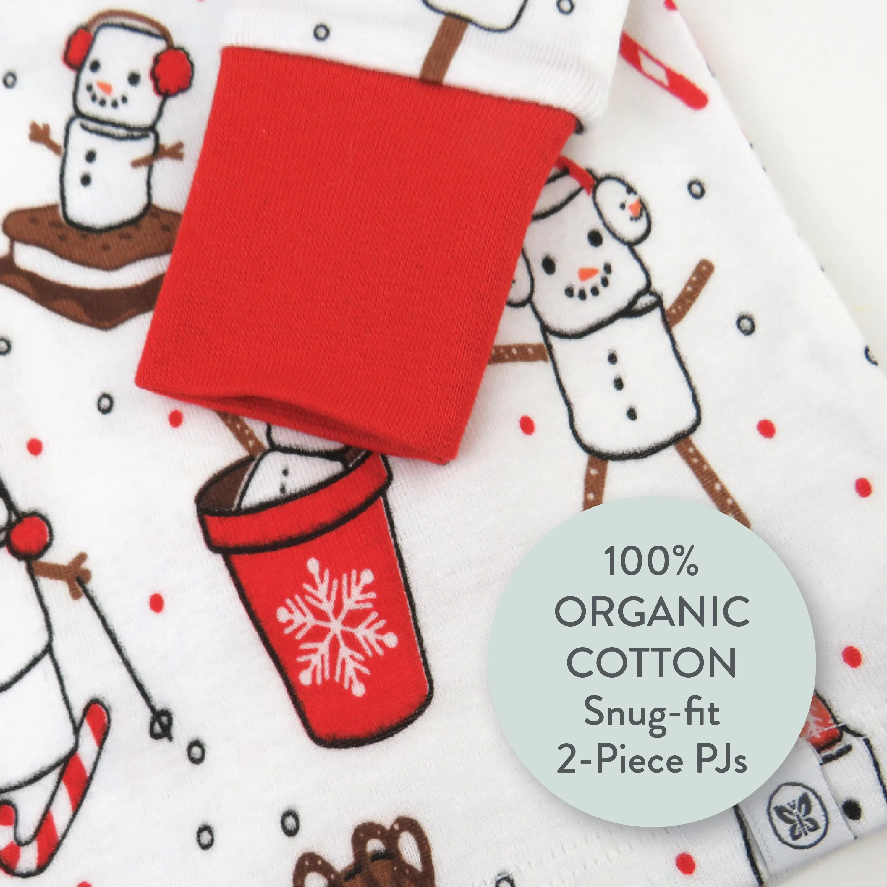 2-Piece Organic Cotton Holiday Pajama