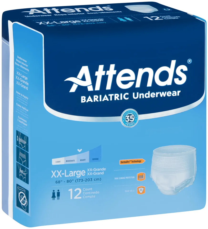 Attends Bariatric Underwear, Heavy Absorbency