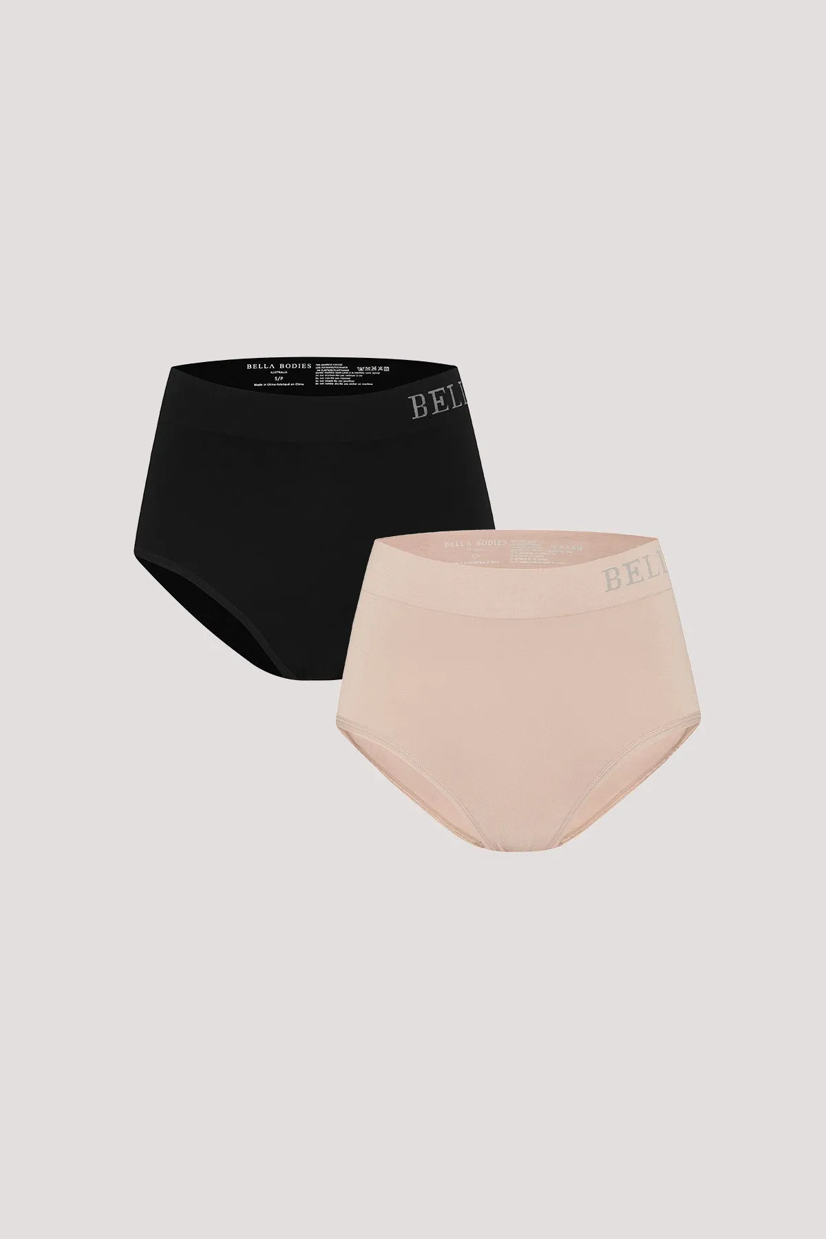 Bamboo Hi Waist Knicker 2pk