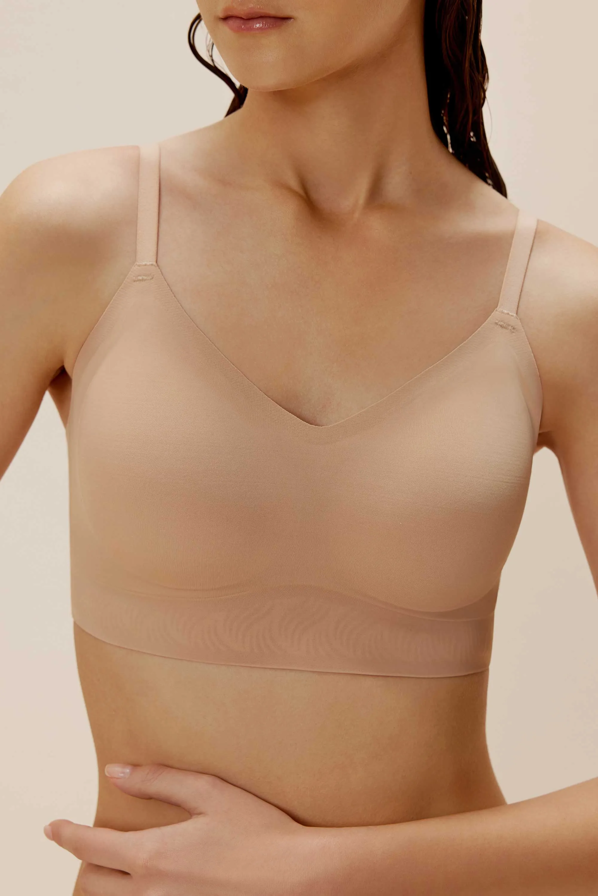 Barely Zero Fixed Cup Clasp Bra