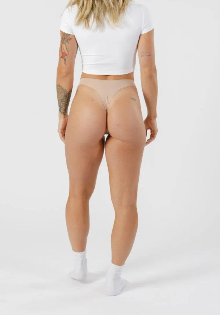 Cameltoe Coverage Thong Latte