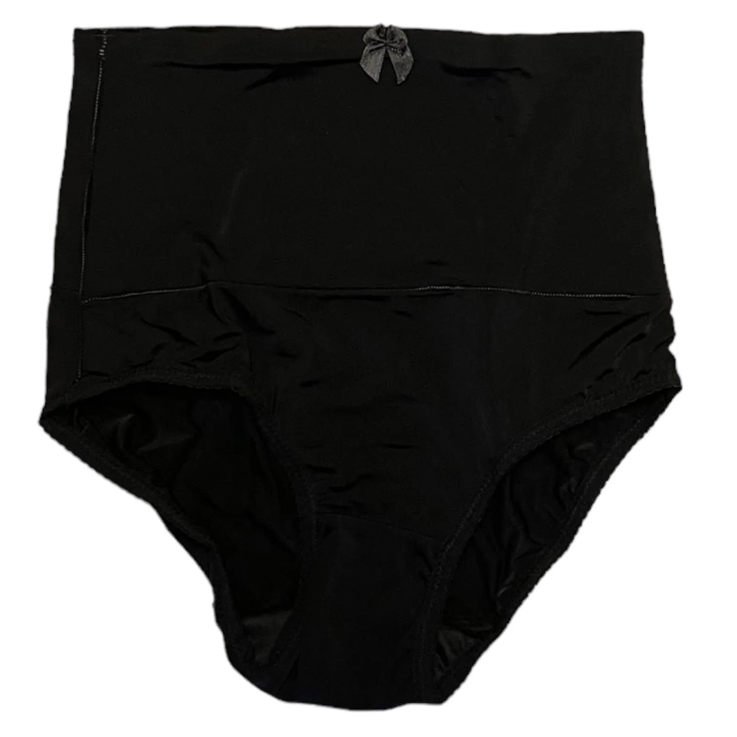 Small Size Carol Wior Tummy Control Belly Band Underwear in Sleek Black