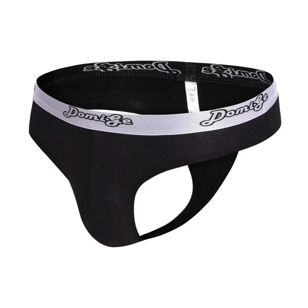 DomiGe Men's Low-Rise Sexy Thongs with U-Convex Pouch Men Undies