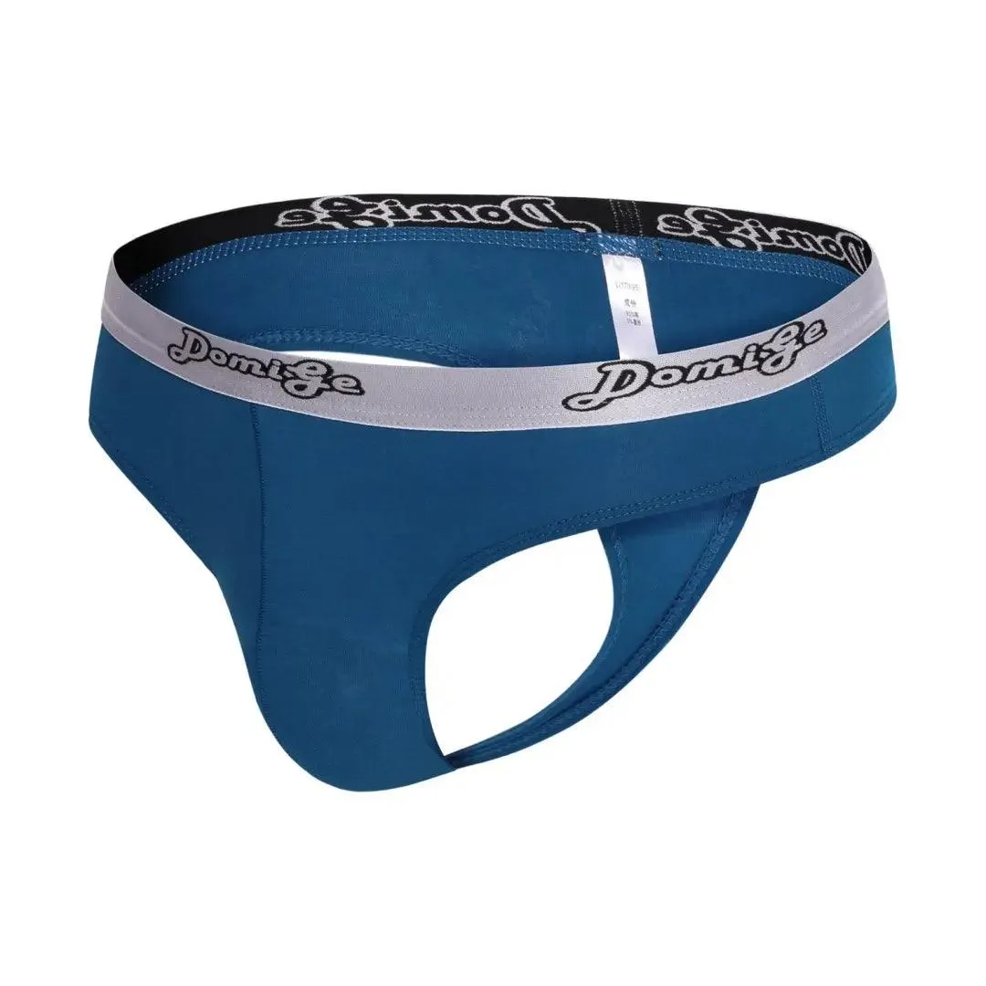 DomiGe Men's Low-Rise Sexy Thongs with U-Convex Pouch Men Undies