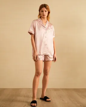 Elegant Silk Short Pajamas