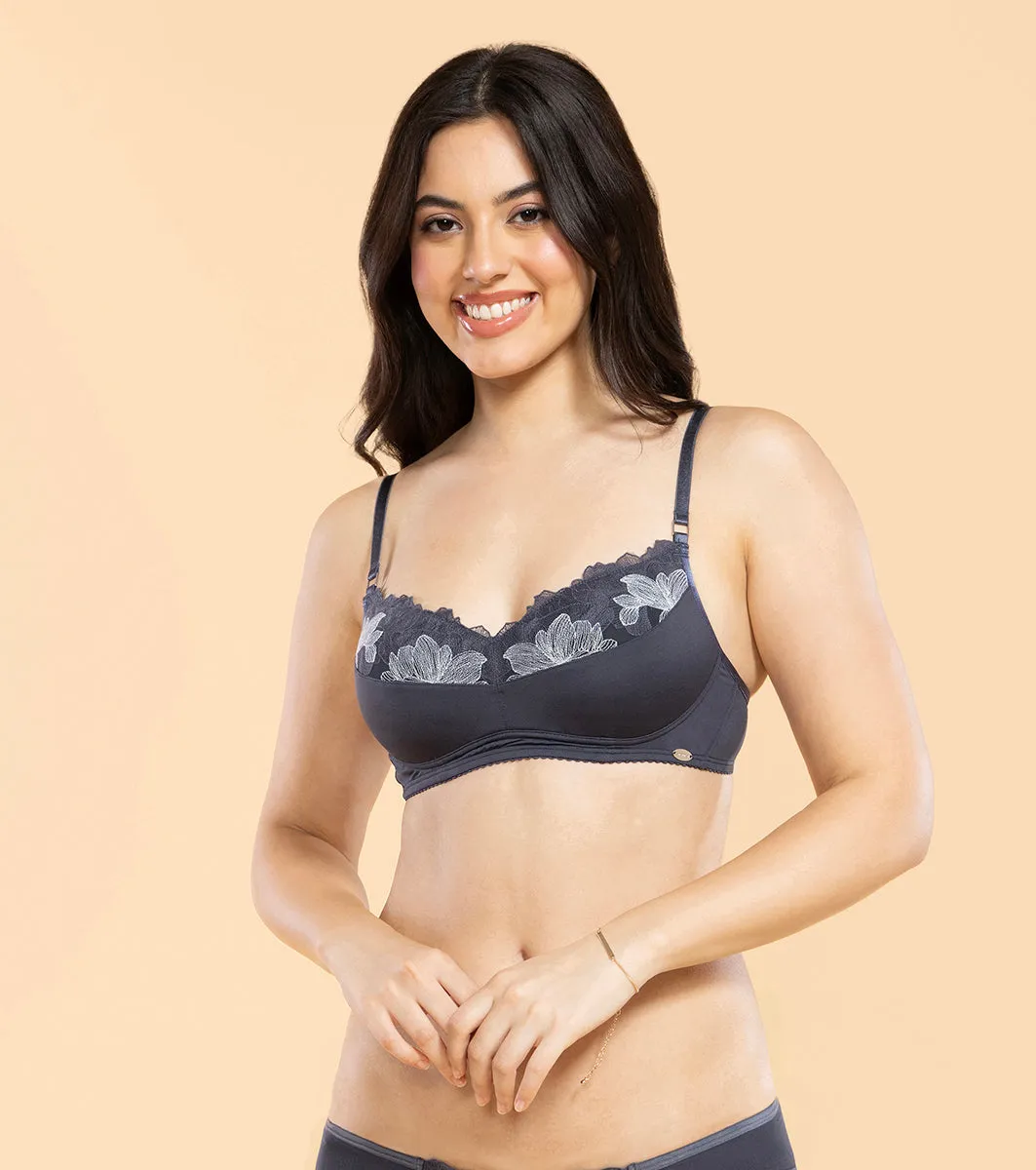 Enamor F144 Luxe Wirefree Balconette Bra - Padded, Medium Coverage