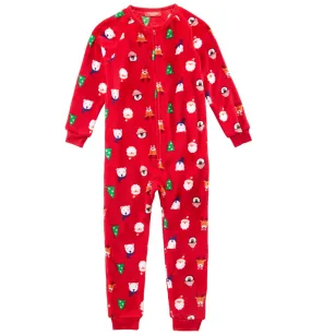 Family Pajamas Kids Santa and Friends Soft Fleece Pajamas, Santa, 2T-3T