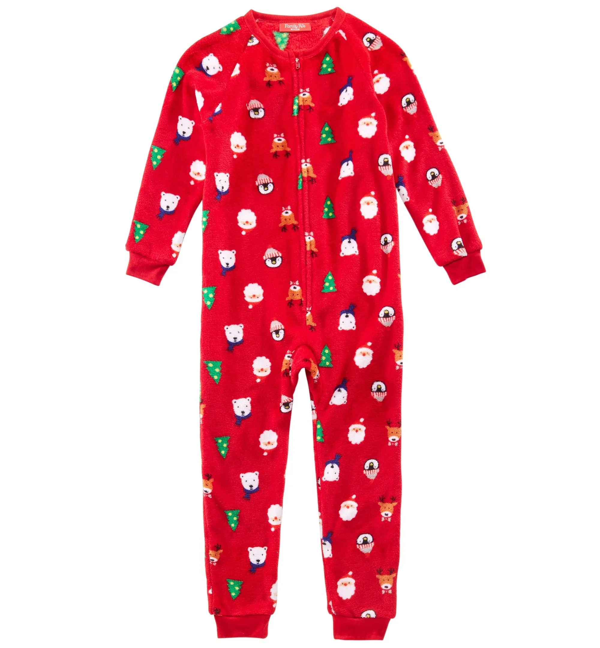 Family Pajamas Kids Santa and Friends Soft Fleece Pajamas, Santa, 2T-3T