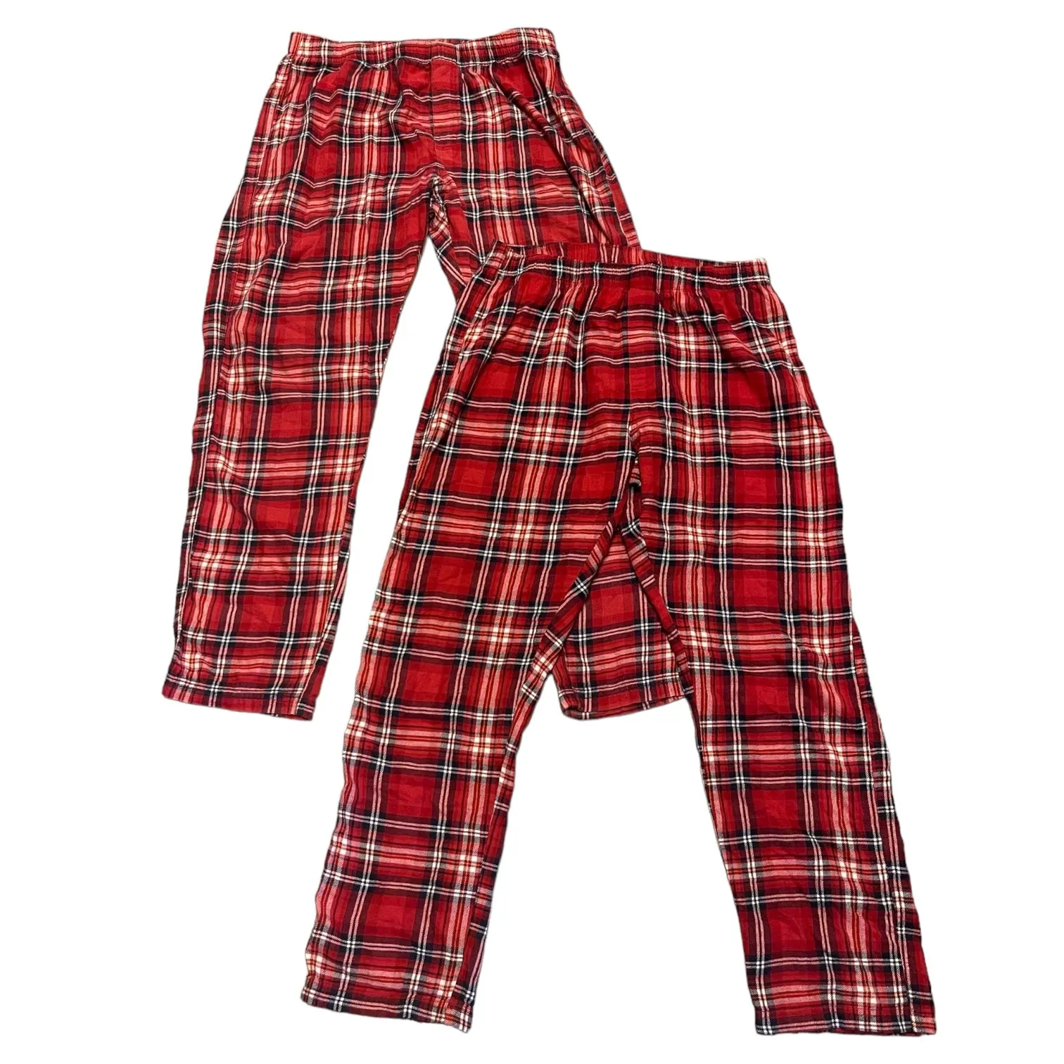 H&M 2 Pairs Red Plaid Lounge Sleep Pants Size Medium