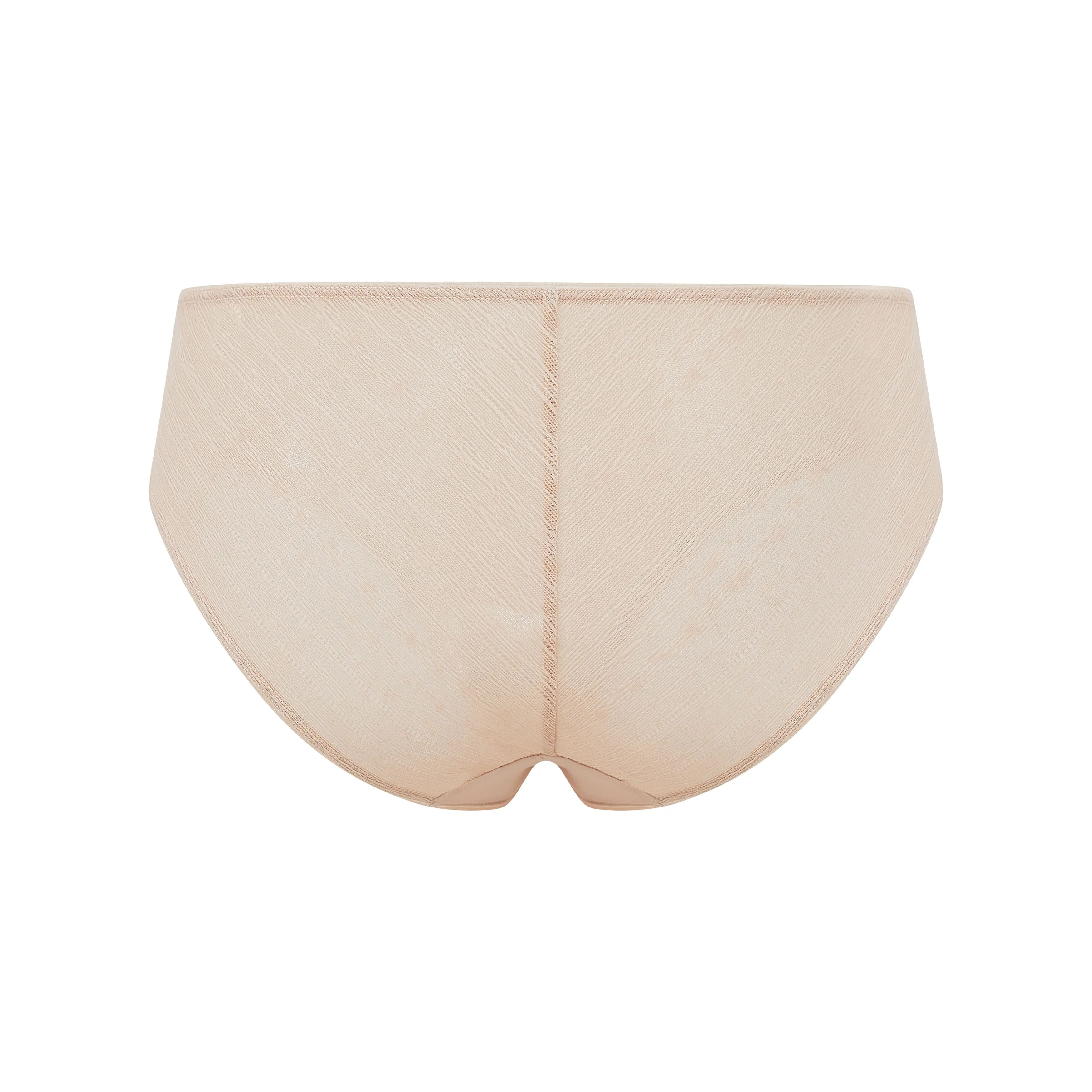 Nude Tulle Mid Waist Brief