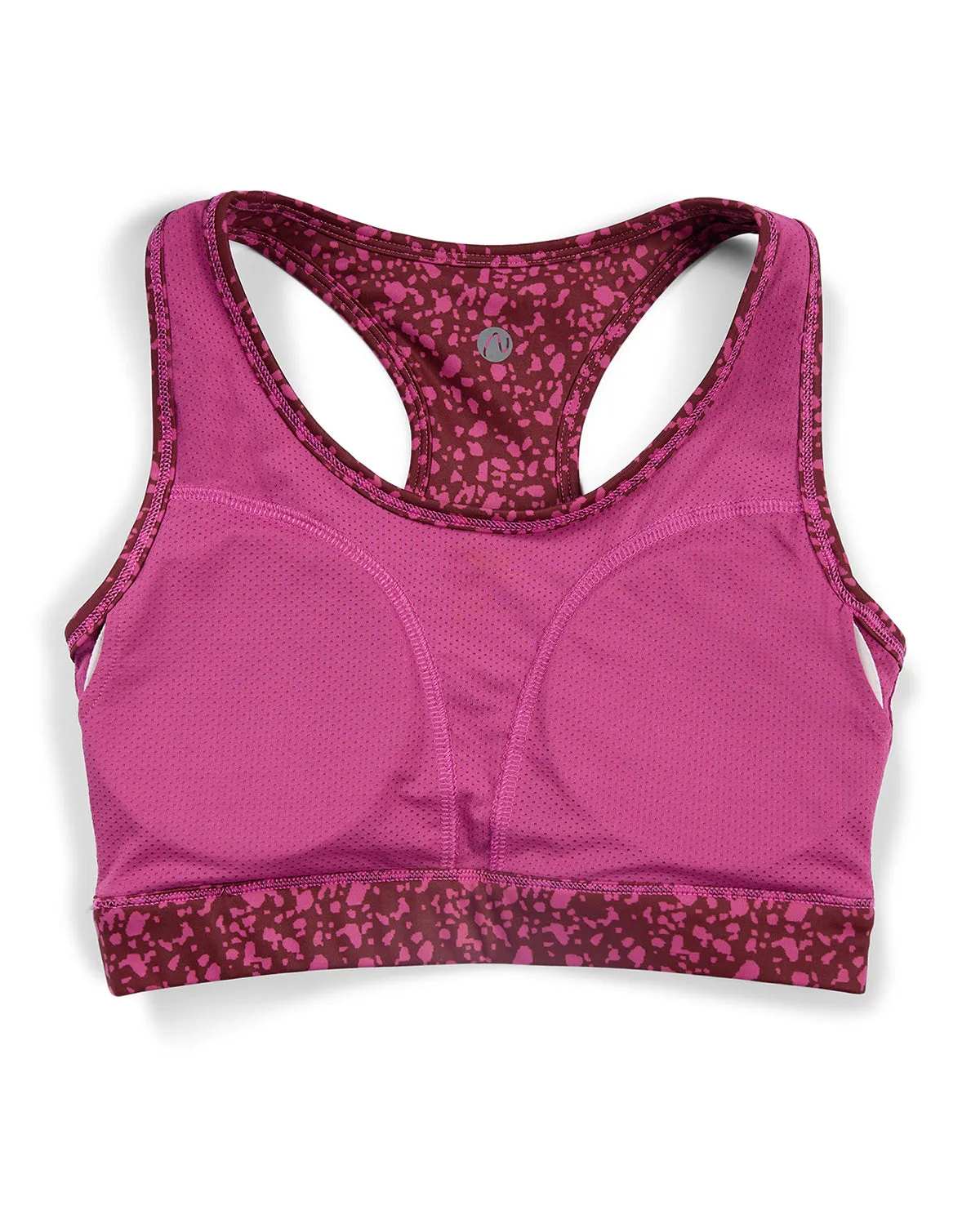 Nykd All Day On-Trend Sports Bra With Keyhole Back - NYK082 - Scatter Tawny Print