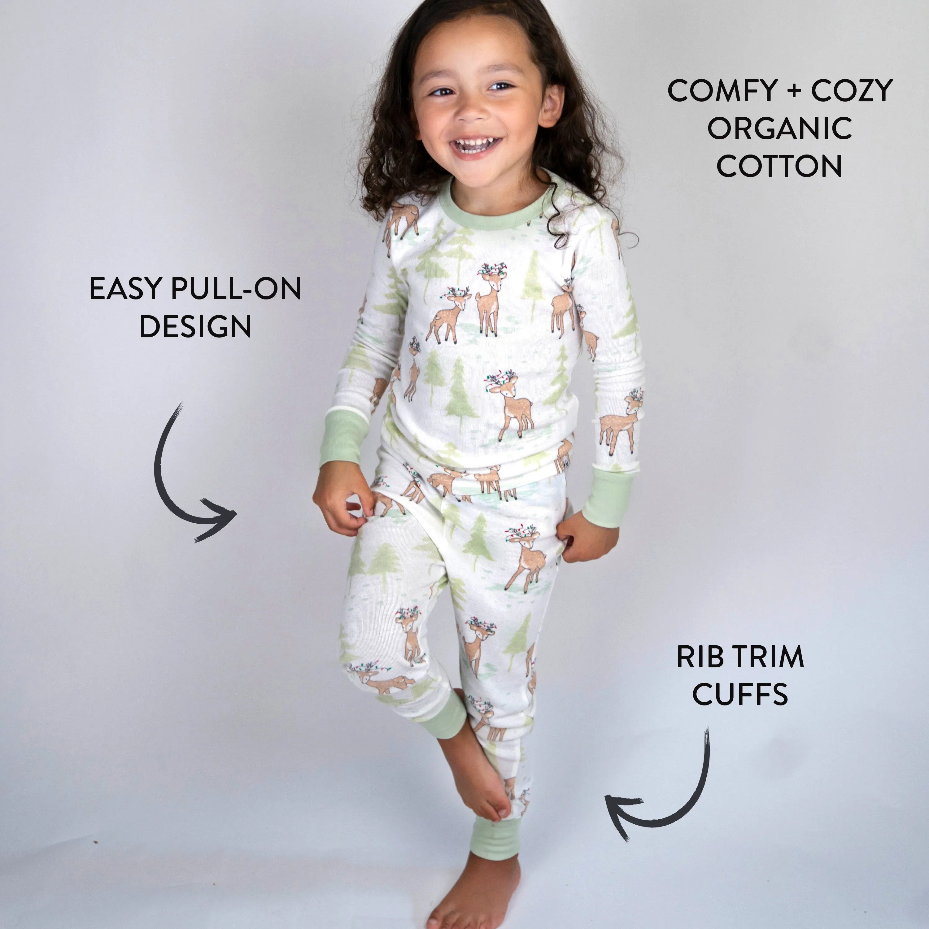 Organic Cotton Holiday Matching Family Pajamas