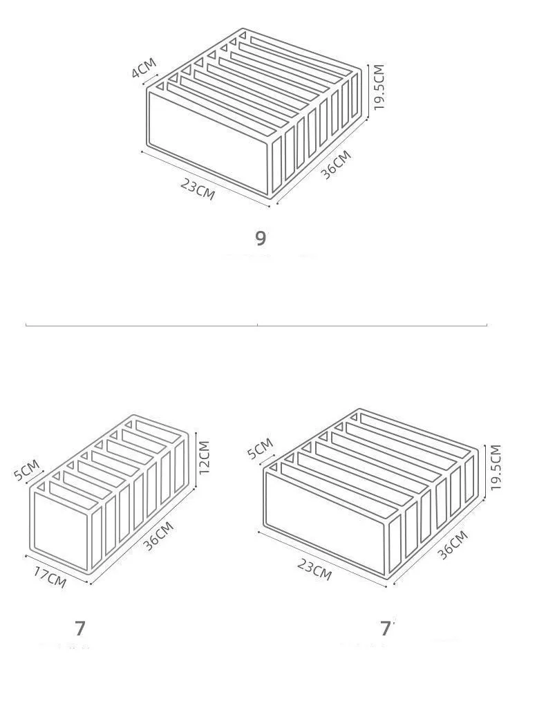 Pants Closet Organizer With Compartments Cabinet Drawers Divider Grid Storage Box