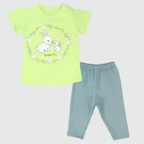 "My Little Bunny" Short-Sleeved Pajama